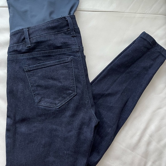 Maternity Dark Wash Jegging - Thyme, Size XXS - Picture 6 of 7